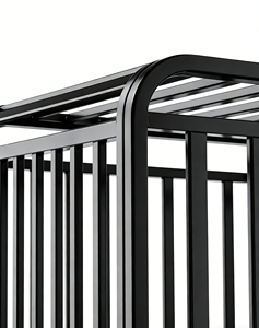 Gabbie per Cani Extra Large per Interni ed Esterni, Chiusura a Bottone, Tubi Spessi, Rete Saldata, Separazione Toilette, per Cani da Caccia e Gatti - Product Image 3