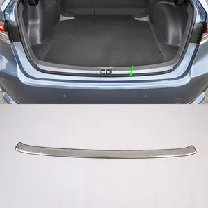 Stamm Hinten Schutz Platte Aufkleber Auto Äußeren Hinteren Stoßfänger Trim Anti-Getreten Scratch Schutz Stick Für Toyota Corolla 2019