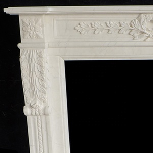 Design classique de bonne qualité en marbre sculpté cheminée - Product Image 5