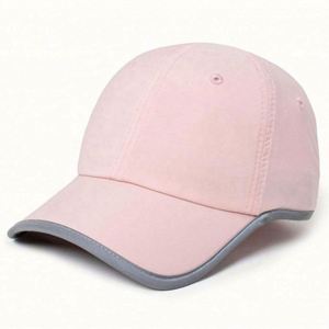 High Quality Eco-Friendly Rubber Women's Cartoon Sporty Cap 3M Reflective Trimming Custom OEM Backless Ponytail Running <b>Hat</b> New - Product Image 3