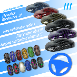 Pour <span class=keywords><strong>Mercedes</strong></span> Benz W205amg C63amg A45amg volant en Fiber de carbone avec manettes de vitesse CUSTOM Sports <span class=keywords><strong>F1</strong></span> Style rouge forgé - Product Image 3