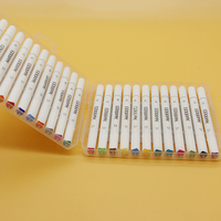 Touchfive — marqueurs à base d'alcool, 24 couleurs, haute qualité, ensemble de stylos marqueurs à double pointe pour croquis
