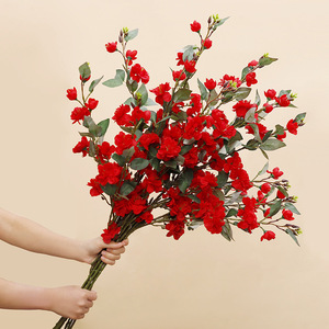 Camellia Artificial Flowers <b>Plastic</b> Silk High Simulation Wedding Home Decor <b>Table</b> Arrangement - Product Image 4