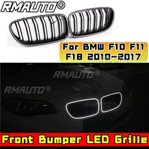 Rejillas Superiores de Radiador Delanteras LED para BMW Serie 5 F10 F11 F18 2010-2017, Parrilla Delantera Deportiva para Parachoques, Kit de Carrocería - Product Image 3