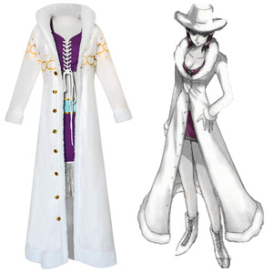 Conjunto de disfraz de Robin con cuello de piel y sombrero para mujer, ropa de poliéster para juego de rol de Anime, otoño 2023 - Product Image 1