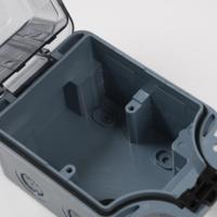 QHECO Boîtier de protection étanche IP66 pour interrupteurs et prises électriques extérieurs, Boîtier de charge, Boîtier étanche pour prise simple