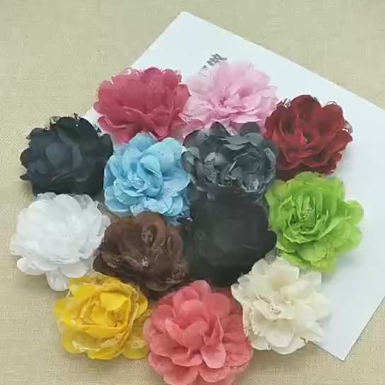 chiffon flowers giant for wedding