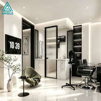 Comptoir de Barbier Moderne Personnalisé en Gros pour Salon de Coiffure, Mobilier de Luxe pour Vitrine et Showroom