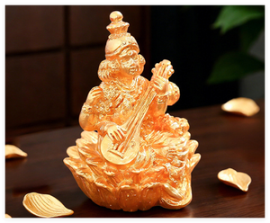 รูปปั้นเรซิ่นพระพุทธรูปพระสงฆ์พระพุทธศาสนา 3 มิติ น่ารัก ขนาดเล็ก สำหรับตกแต่งสวนเซน รูปปั้นพระพุทธเจ้าซาราสวติ สำหรับเทศกาลคริสต์มาส - Product Image 4