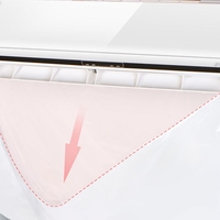 Housse de protection imperméable en plastique pour climatiseur mural mini-split 81x63cm