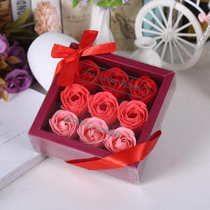 Boîte cadeau miniature de 9 roses en savon pour la Saint-Valentin, la fête des mères, la décoration de mariage, cadeau - Product Image 2