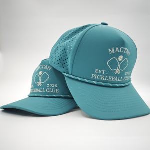 Casquette de baseball 5 panneaux personnalisée en gros pour la course et le golf, avec impression par sublimation, découpe laser, logo brodé et motif léopard - Product Image 1