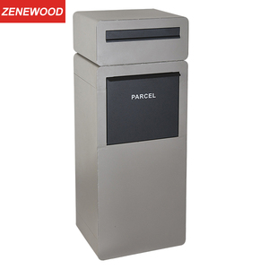 Zenewood Anti-theft Metal Standing Parcel Drop Box Mailbox Parcel box with Lock