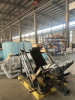 Máquina de remo Smith comercial Shandong Lanbo de construcción de acero para ejercicio de brazos, equipo de gimnasio ajustable y seguro