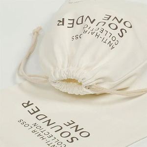 High Quality Cotton Linen Skincare Cosmetic Gift Storage <b>Pouch</b> Reusable <b>Drawstring</b> Makeup Cotton Dust Bag - Product Image 5