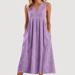 <span class=keywords><strong>Blusa</strong></span> sin mangas de algodón sólido <span class=keywords><strong>con</strong></span> cuello en V para mujer, estilo europeo americano, versátil para capas, primavera - Product Image 6
