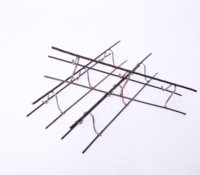 Supports triangulaires en acier renforcé continu pour la fixation des barres d'armature dans les dalles de béton pour la construction