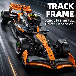 Auto RC Formula 1 in Scala 1:8, Stile McLaren Arancione, Blocchi da Costruzione, Auto da Corsa RC Fai-da-Te, Giocattolo in Mattoncini, Pronto per la Spedizione, Vendita all'Ingrosso - Product Image 3