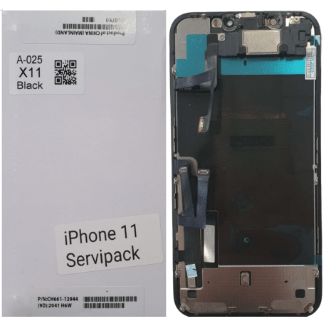 For 11 OLED 6.1" Touch Screen with Headphone Flex Cable Service Pack