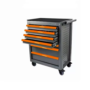 مجموعة أدوات يدوية احترافية جديدة مكونة من 258 قطعة، عربة أدوات فولاذية معزولة VDE بـ 7 أدراج وأرجل قابلة للتعديل، مقاس 54×68 سم - Product Image 1