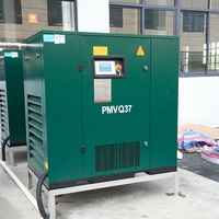 Kaishan 37kw Machine à coudre industrielle électrique rotatif stationnaire silencieux vis compresseur d'air 8bar 380V PMVQ37 moteur extrémité d'air