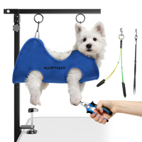 Support de toilettage multifonctionnel 8-en-1 pour animaux de compagnie - Support de séchage mains libres pour chiens et station de bain réglable pour chats/petits chiens