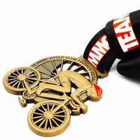 Médailles de sport personnalisées en métal souvenir, événements sportifs, médailles personnalisées en or antique 3D gravées, médailles de cyclisme personnalisées