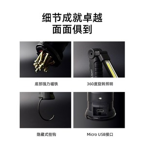 Worklight <b>Led</b> <b>Work</b> <b>Light</b> Rechargeable Foldable Magnetic Hook Portable Car Repair <b>Light</b> - Product Image 4