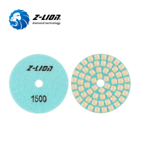 Disque de polissage ZL-123J-2 de 4 pouces pour quartzite, marbre, granit, rapide, efficace, pour polisseuse de sol, meuleuse d'angle