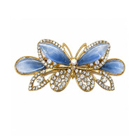 Barrette à cheveux papillon en strass style coréen pour femme, pince à cheveux creuse en résine colorée avec fleur, barrettes à ressort