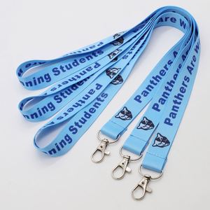 Cordones de identificación personalizados de poliéster duradero para comunidades escolares, cuerpos estudiantiles y eventos temáticos de panteras - Product Image 1