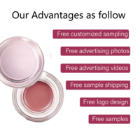 Baume de couleur multi-usages effet crème blush avec chaîne pour paupières, lèvres et joues – Frais et dynamique, facile à utiliser, pour sublimer votre look
