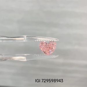 Искусственные бриллианты овальной огранки, выращенные в лаборатории, с сертификатом IGI, методом HPHT/CVD, синтетические, фантазийного ярко-розового цвета - Product Image 6
