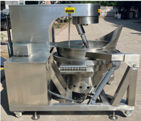 Machine industrielle de production de pop-corn au caramel, ligne de mélange et de revêtement automatisée, moteur, pompe pour usage commercial, acier inoxydable 304