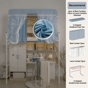 Tende da <span class=keywords><strong>letto</strong></span> ricamate in pizzo <span class=keywords><strong>per</strong></span> dormitorio <span class=keywords><strong>per</strong></span> studenti, tenda a baldacchino <span class=keywords><strong>per</strong></span> <span class=keywords><strong>letto</strong></span> a castello - Product Image 4