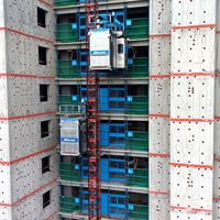 Monte-charge à double cage DAHAN 2000KG/2 tonnes SC200/200 0-40/50/60m/min Système électrique Schneider Certifié ISO CE GOST