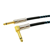 1/4 "TS Mono 6.35mm mâle à mâle adaptateur stéréo accessoires de guitare électrique OFC câble de guitare Instrument à faible bruit