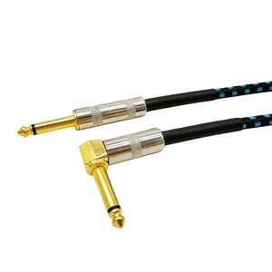 <span class=keywords><strong>1</strong></span>/<span class=keywords><strong>4</strong></span> "TS Mono 6.35 mét Nam để nam <span class=keywords><strong>Stereo</strong></span> <span class=keywords><strong>Adapter</strong></span> guitar điện phụ kiện OFC tiếng ồn thấp cụ guitar Cáp - Product Image 4