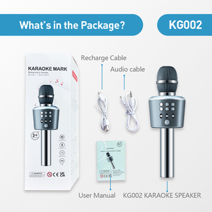 Delanda KG002 Xách Tay Thông Minh Karaoke Máy Nghe Nhạc Không Dây Microphone Cho Trẻ Em Người Lớn Cầm Tay Home Đảng Thiết Bị Với Loại C Kết Nối - Product Image 5