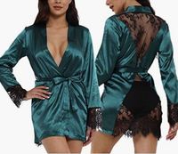 Babydoll Latex China Fabrik Sexy Robe, Damen Erotik Nachtwäsche Dessous