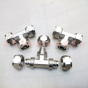 ข้อต่อท่ออากาศแบบเชื่อมต่อเร็วชนิด T ขนาด 1 มม. อะไหล่โลหะสำหรับระบบนิวเมติก - Product Image 2