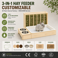 Cage à Cailles en Bois avec Mangeoire Intégrée – Boîte d'Élevage Tout-en-un pour Petits Animaux – Couveuse en Bois Massif pour Hamster, Lapin, Poussin – Anti-Évasion