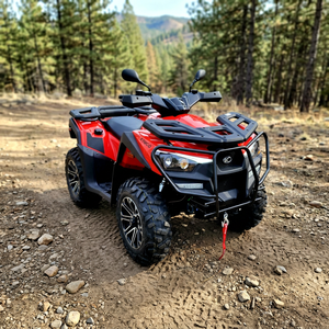 รถเอทีวี KYMCO MXU 700I LE สีแดงใหม่เอี่ยม แบบ Wood  ระบบขับเคลื่อน 2WD/4WD เปลี่ยนได้ อัตโนมัติ ขัดเงา สำหรับใช้งานออฟโรด - Product Image 2