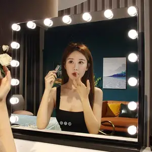 Make-up-Salon Kosmetik Schönheit Waschtisch quadratische Form dekorativer moderner Spiegel