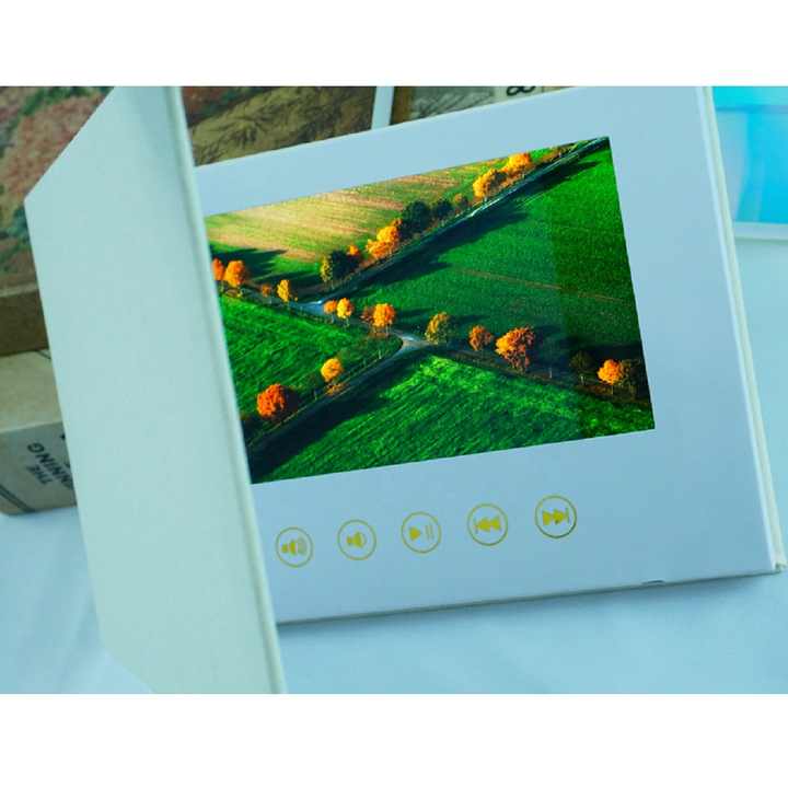 10/20minute/1 Hour Video Book Customizable Photo and Video-playing Book Digital Greeting Cards for Birthday Wedding Marketing