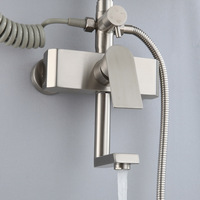 Ensemble de douche de bonne qualité robinets de bain et de douche en acier inoxydable SUS 304 pour salle de bain ensemble de douche avec étagère