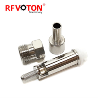 Connecteur FME femelle 50 ohms à sertir droit pour câbles RG316 RG174 LMR100 – Connecteurs RF en stock