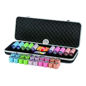 Lot de jetons de poker en céramique de 39 mm, écologiques, de qualité supérieure, 10g, durables, avec logo personnalisé, pour <span class=keywords><strong>casino</strong></span>, dés intégrés, cartes de table - Product Image 4