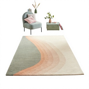 ITHL Custom 100% Wool Hand Tufted Modern Luxury Anti-Fatigue Eco-Friendly 12mm Thick Floor Carpet Indian Supplier TEXTILES H/L - Product Image 1