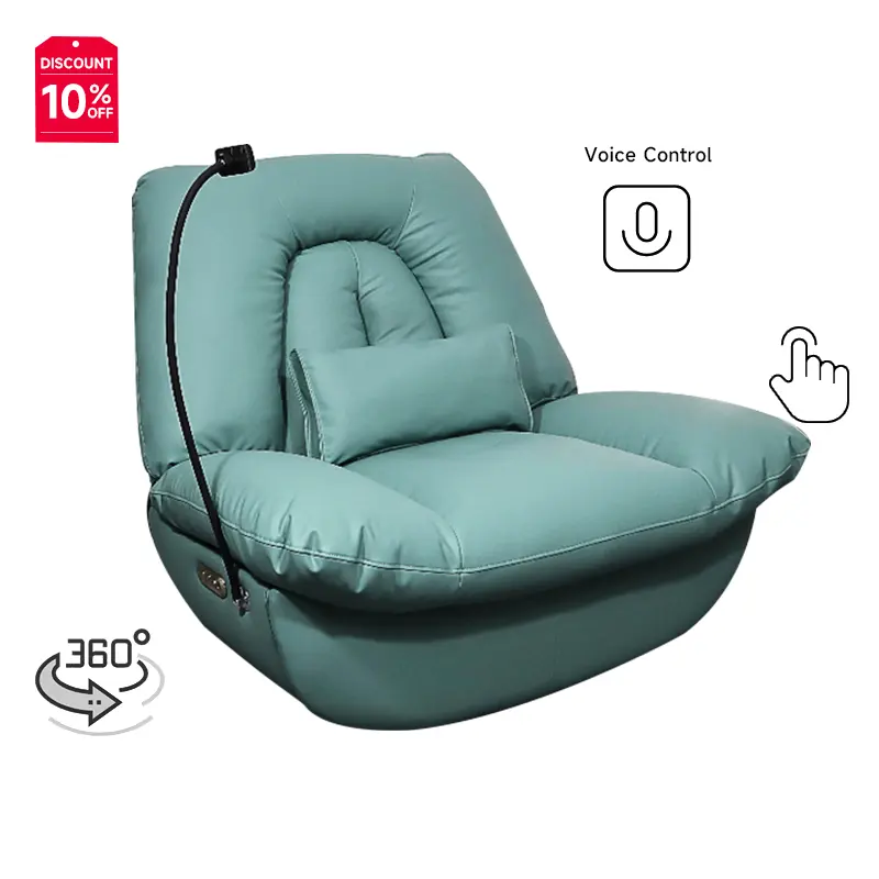 Moden Cuir Lasy Boy Massage Recliner Sofa Voice Control Single Theatre Chair Cinema Prise for Sale Home